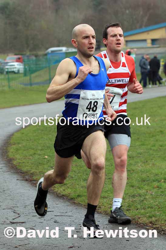 Senior Men and Veterans (Over 40s), 2023 NECAA Royal Signals Relays, Hetton le Hole, County Durham. Photo: David T. Hewitson/Sports for All Pics